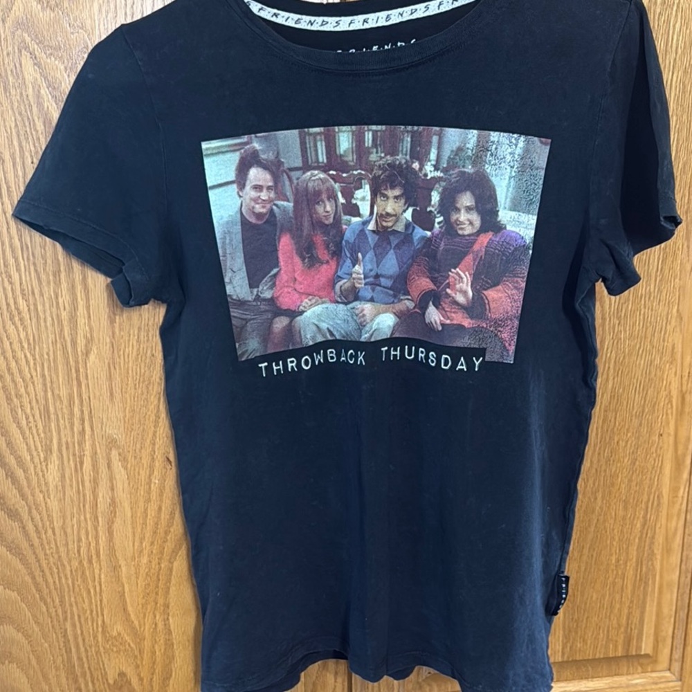 Black Throwback “Friends” Graphic T-Shirt